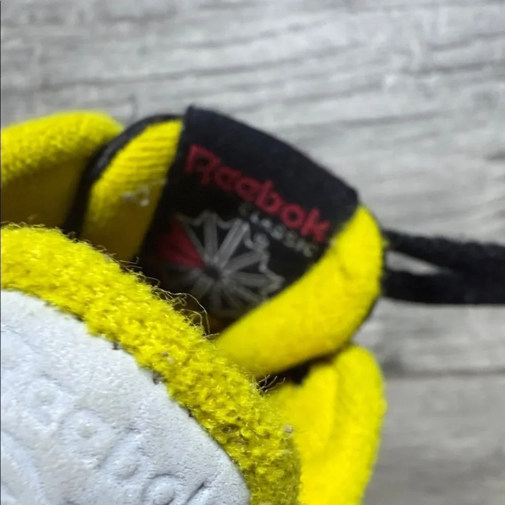 Reebok Toddler Sneakers in Black and Yellow